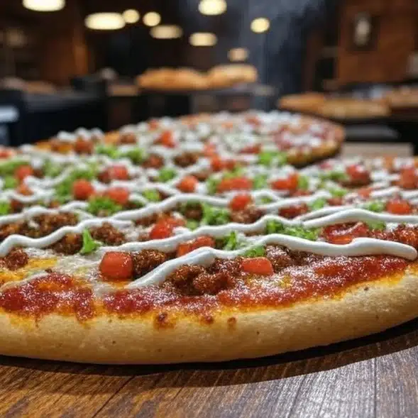 Beef Taco Pizza